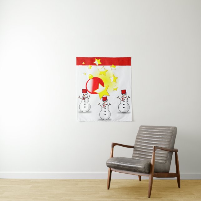 Tapestries Snowman Wandteppich (Beispiel)
