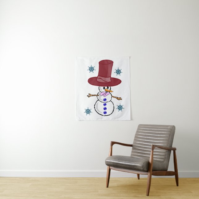 Tapestries Snowman Wandteppich (Beispiel)