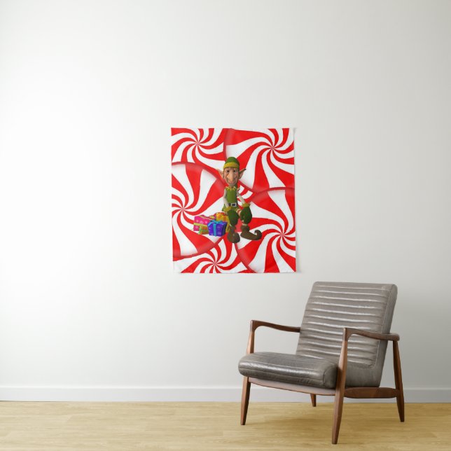 Tapestries Weihnachtself Wandteppich (Beispiel)