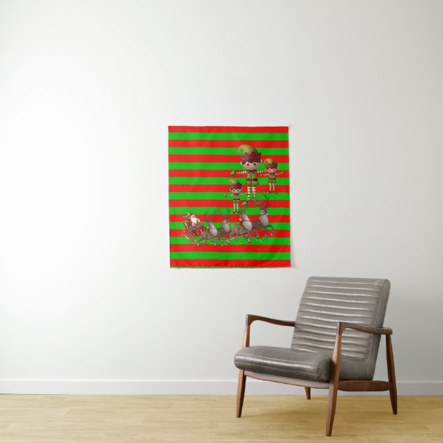 Tapestries Weihnachtself Wandteppich (Beispiel)