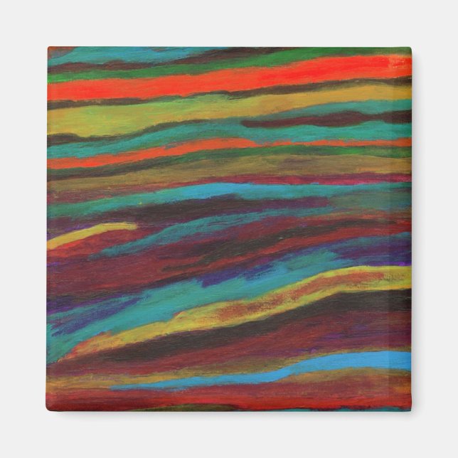 Tapestry #3 Abstrakt Art Magnet (Vorne)