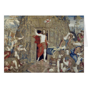 Tapestry, die die Auferstehung Christi in