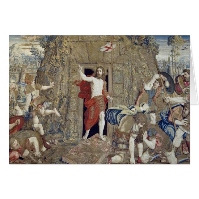 Tapestry, die die Auferstehung Christi in (Vorderseite (Horizontal))