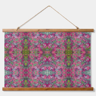 Tapestry - Floral Abstract 14 Wandteppich Mit Holzrahmen