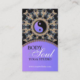 Tapestry Gems New Age Yoga Business Cards Visitenkarte