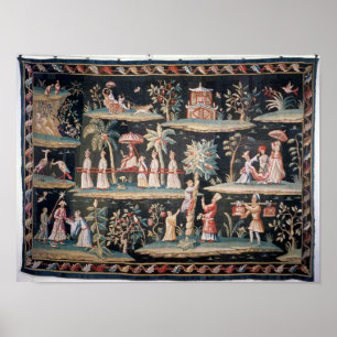 Tapestry im Chinoiserie-Stil von John van Poster