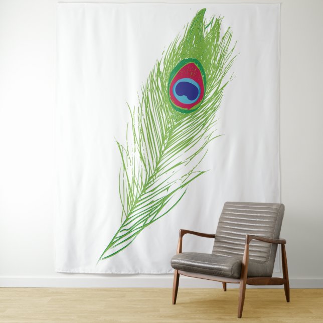 Tapestry mit schwarzer Feder Wandteppich (Beispiel)