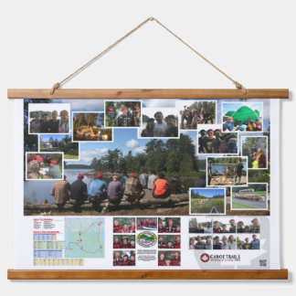 Tapestry of Canoe Trails 2017 Kanadische Reise Wandteppich Mit Holzrahmen