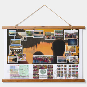 Tapestry of Canoe Trails 2024 Kanadische Reise Wandteppich Mit Holzrahmen