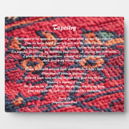 Tapestry Poetry Fotoplatte