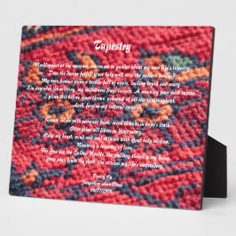 Tapestry Poetry Fotoplatte