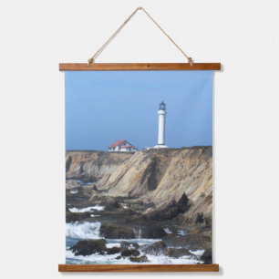 Tapestry - Point Arena Lighthouse Wandteppich Mit Holzrahmen