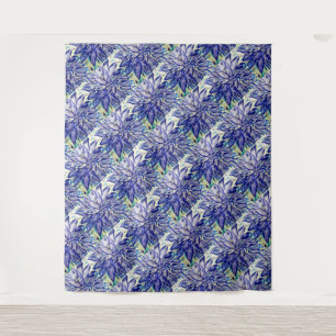 Tapestry Rare Blue Dahlia Wandteppich