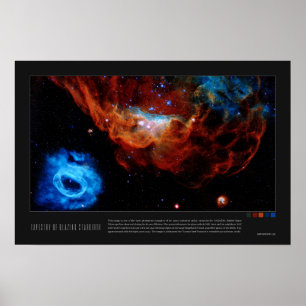 Tapestry von Blazing Starbirth (NGC 2014, NGC 2020 Poster