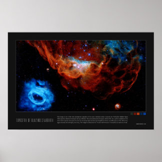 Tapestry von Blazing Starbirth (NGC 2014, NGC 2020 Poster
