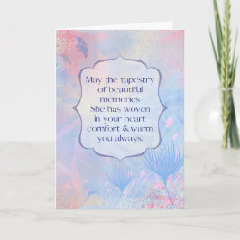 Tapestry von Erinnerungen Beileid Verlust eines Sc Karte