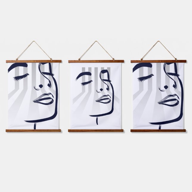 Tapestry Wandteppich Mit Holzrahmen (Dreifach)