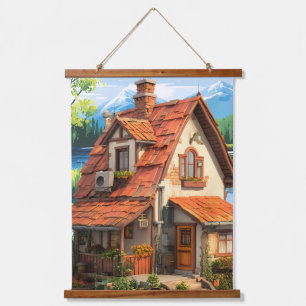 Tapestry Wandteppich Mit Holzrahmen