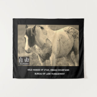 Tapestry WILD PFERDE VON UTAH, ONAQUI BERGE BLM Wandteppich
