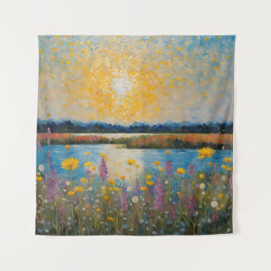 Tapestry Wildblumen Summer Creek Sunshine Wandteppich