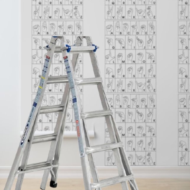 Tapete abziehen und kleben (Peel and stick wallpaper American Sign Language Wallpaper)