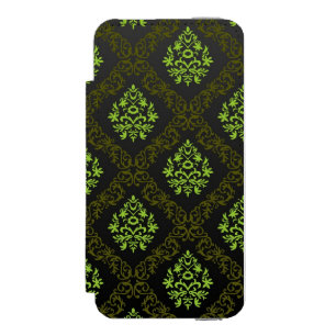 Tapete Blumen Grün Incipio Watson™ iPhone 5 Geldbörsen Hülle