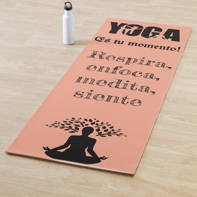 Tapete de yoga con frase motivacional yogamatte (Beispiel)