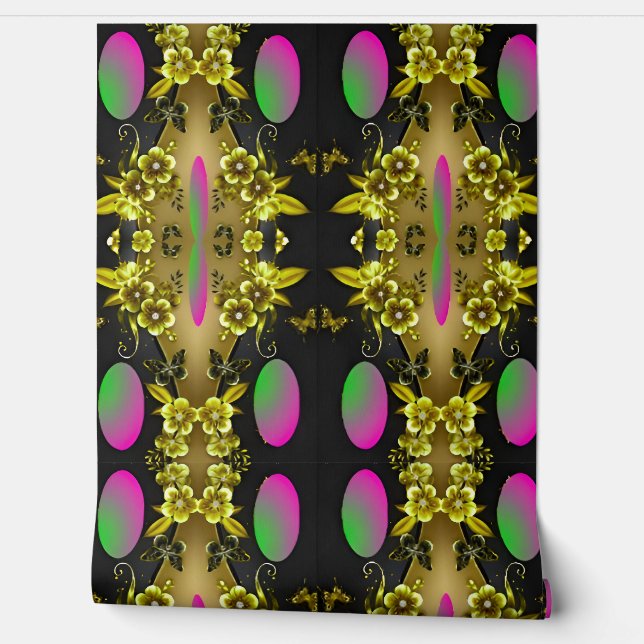 Tapete, farbenfroh tapete (Abrollen)