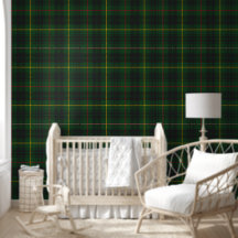 Tapete - Grüner Tartan
