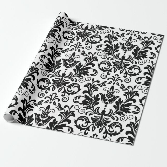 Tapete im Barockstil. Nahtloser Backgr Geschenkpapier (Ungerollt)