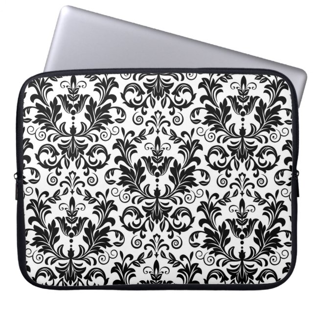 Tapete im Barockstil. Nahtloser Backgr Laptopschutzhülle (Vorderseite)