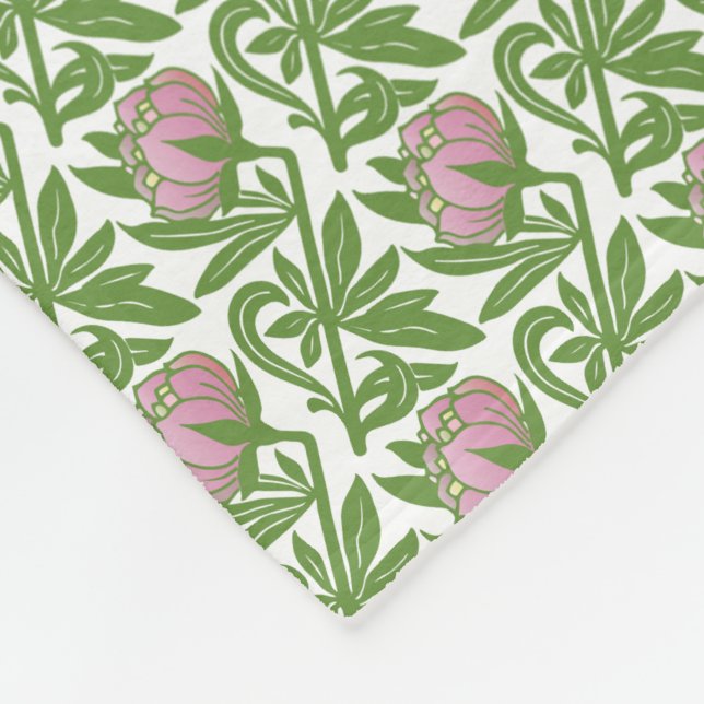 Tapete im Jugendstil Fleecedecke (Ecke)