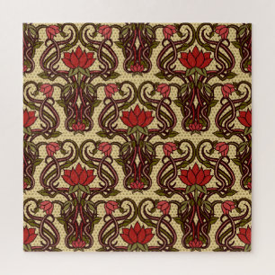 Tapete im Jugendstil. Puzzle