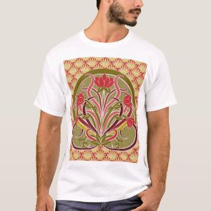 Tapete im Jugendstil. T-Shirt