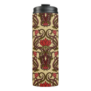 Tapete im Jugendstil. Thermosbecher
