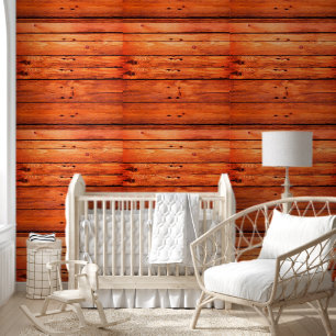 Tapete Mahagoni Rot Holz