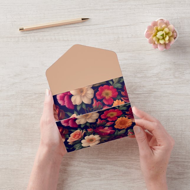 Tapete mit Blumenmuster All In One Einladung (Video)