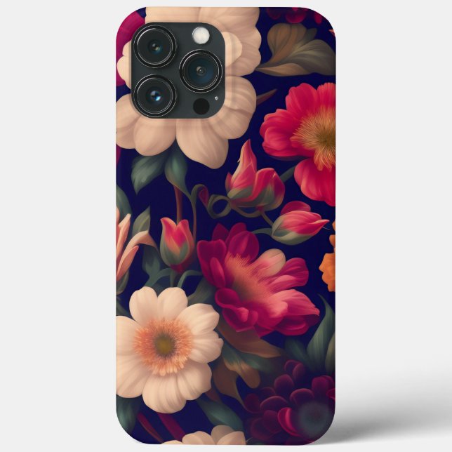 Tapete mit Blumenmuster Case-Mate iPhone Hülle (Rückseite)
