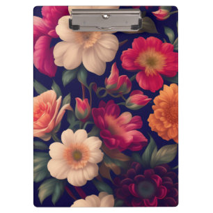 Tapete mit Blumenmuster Klemmbrett