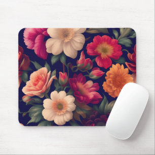Tapete mit Blumenmuster Mousepad