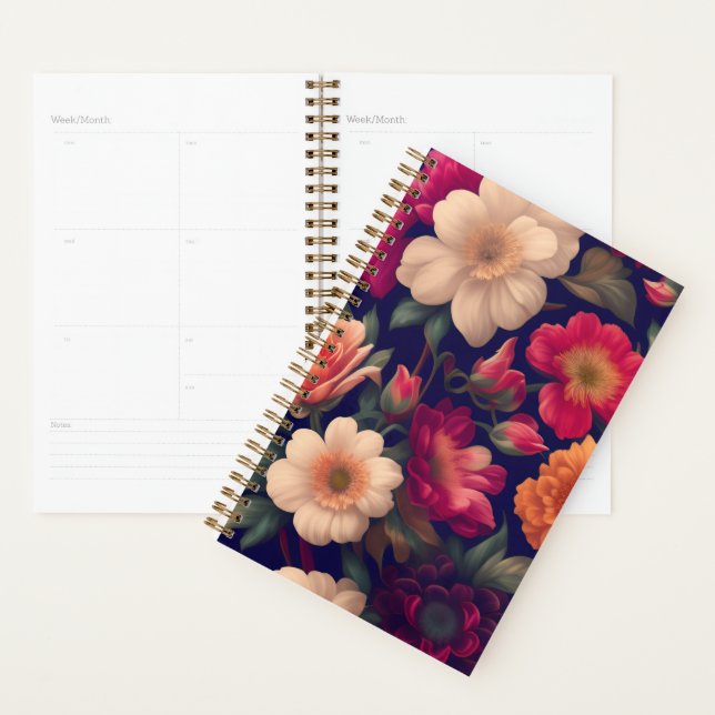 Tapete mit Blumenmuster Planer (Anzeige)