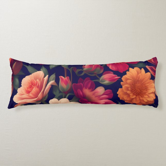 Tapete mit Blumenmuster Seitenschläferkissen (Vorderseite)