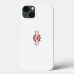 Tapete mit Innendekoration, rote Blume, weißer Hin Case-Mate iPhone Hülle