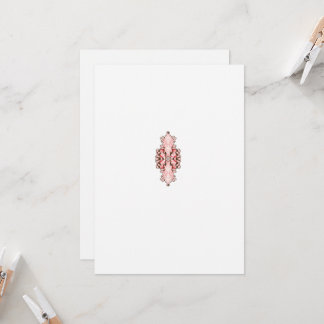 Tapete mit Innendekoration, rote Blume, weißer Hin Einladung