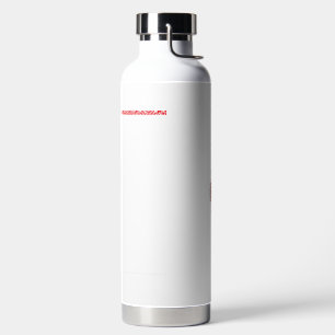 Tapete mit Innendekoration, rote Blume, weißer Hin Trinkflasche