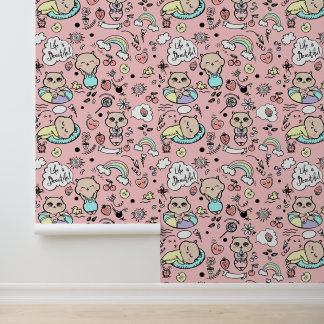 Tapete mit modernem Design, lustiger Cartoon