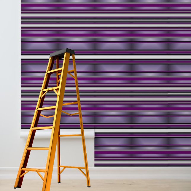 Tapete mit Verschluss, schwarz, lila, weiß (Peel and stick wallpaper black purple white stripe wallpaper)