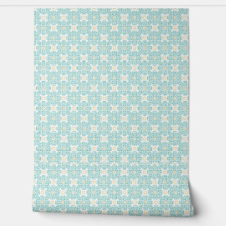 Tapete Teal & Gold Arabesque Wandbild – Modern