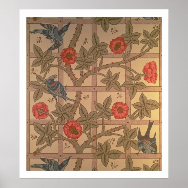 Tapete "Trellis", 1864 Poster (Vorne)