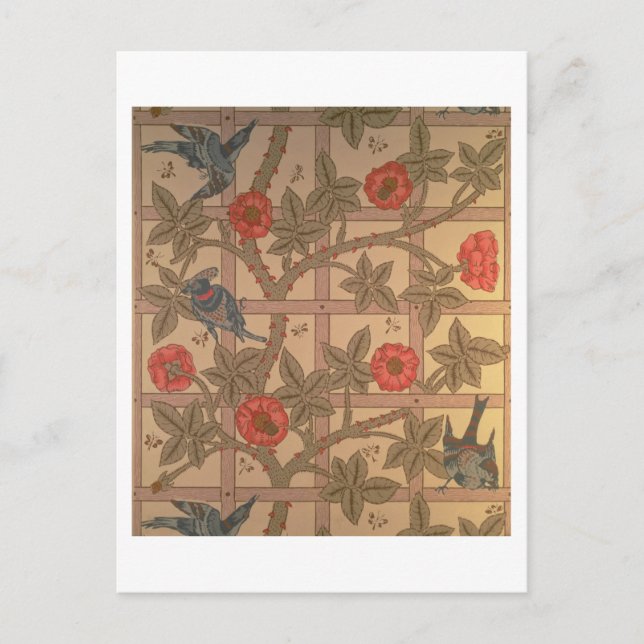 Tapete "Trellis", 1864 Postkarte (Vorderseite)